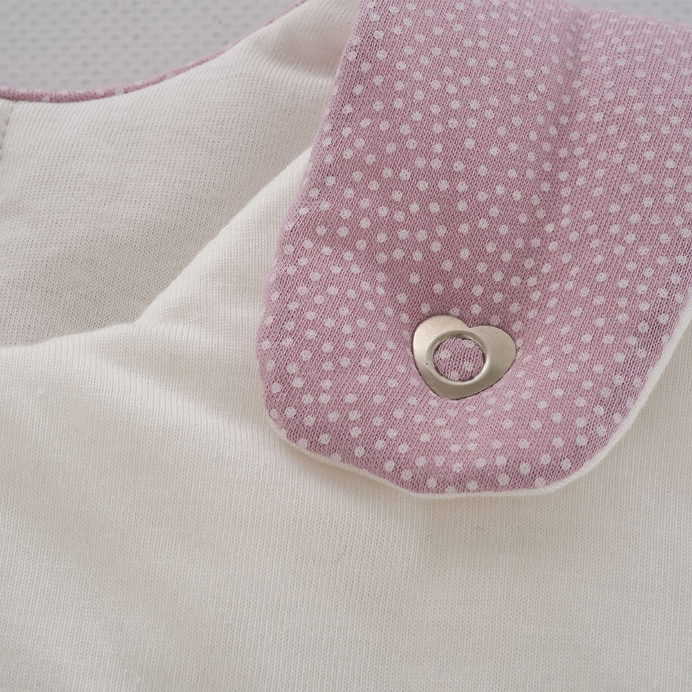 Sleeping Bag LIEBMICH Dots pink detail heart press studs