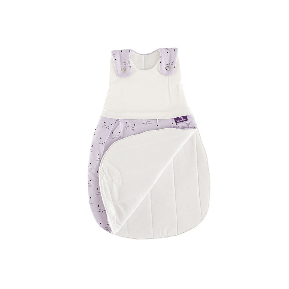LIEBMICH sleeping bag in cuddly cat design all-round zipper open