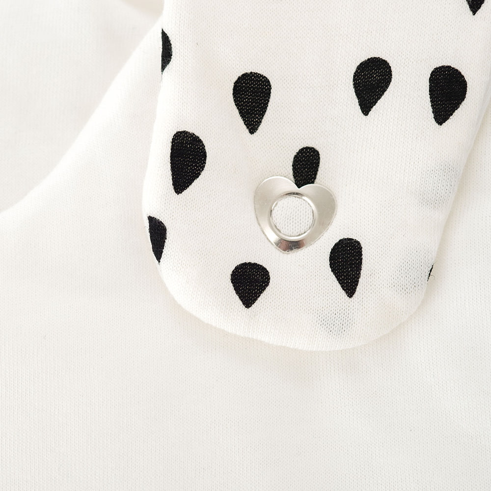 Sleeping Bag LIEBMICH Drops black detail heart press studs