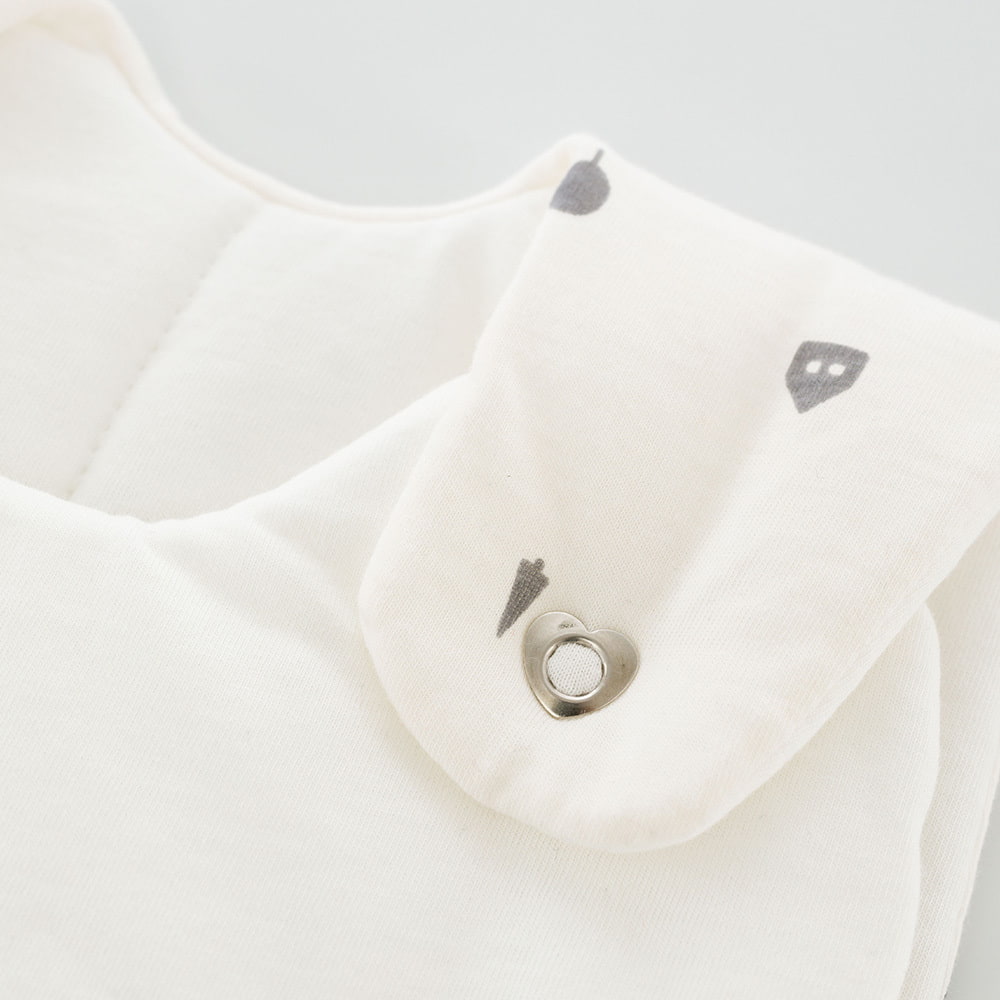 Sleeping Bag LIEBMICH Little House detail heart press studs