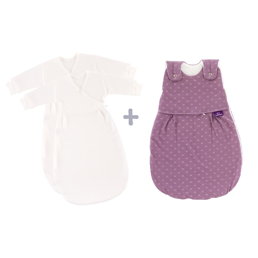 LIEBMICH sleeping bag set in the design heartsome with 2 inner sleeping bags