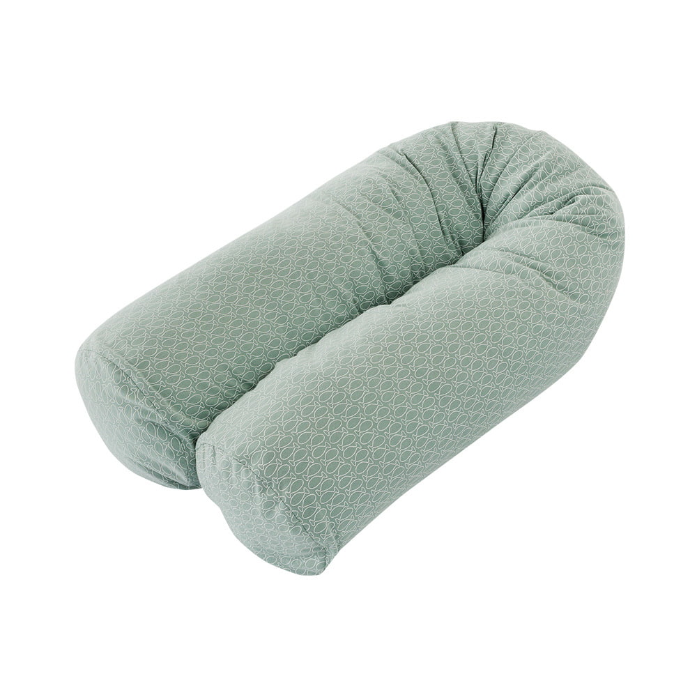 Träumeland Snake Bed Bumper XL Fish mint folded