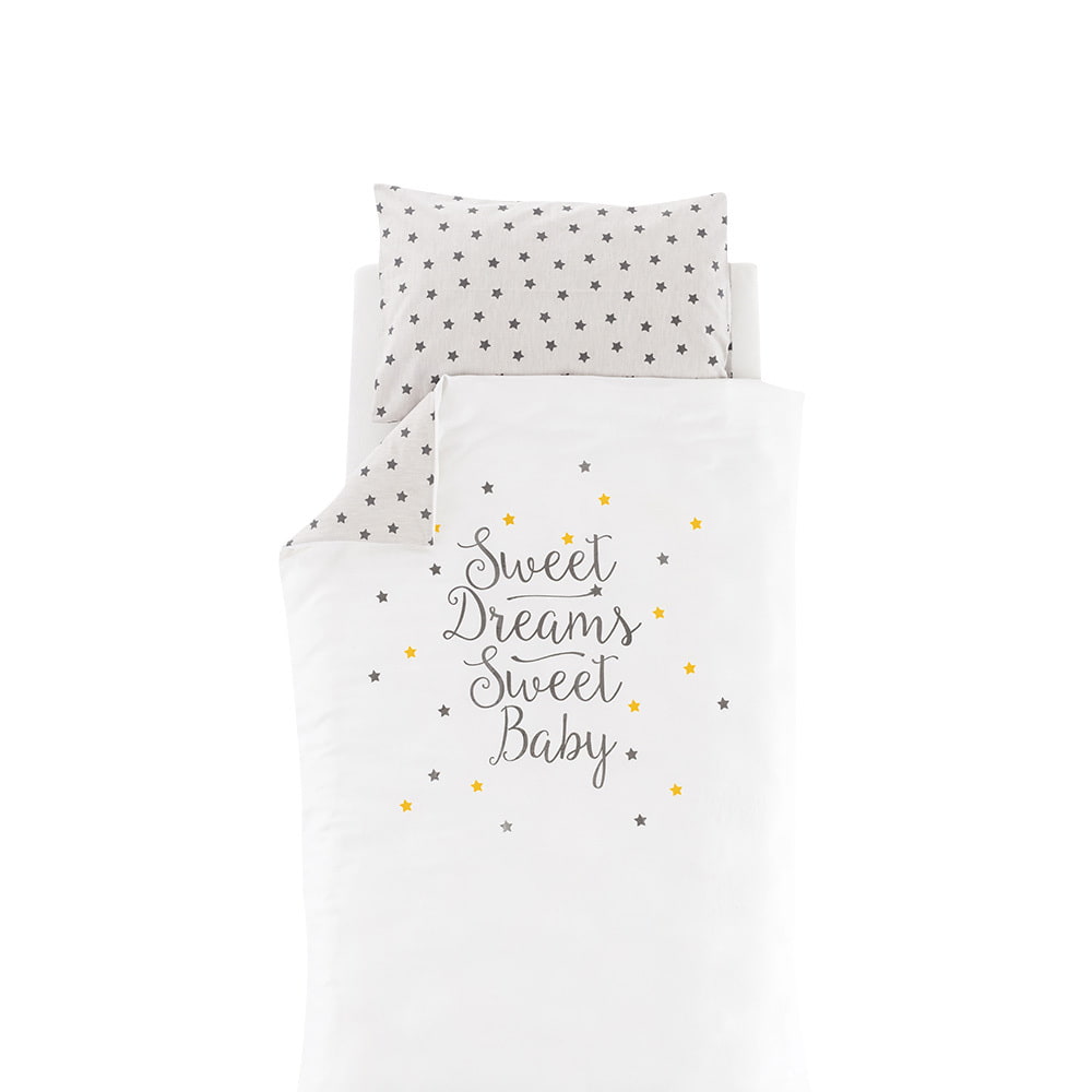 Träumeland bedding Dream of stars yellow