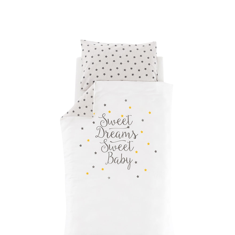 Träumeland bedding Dream of stars yellow