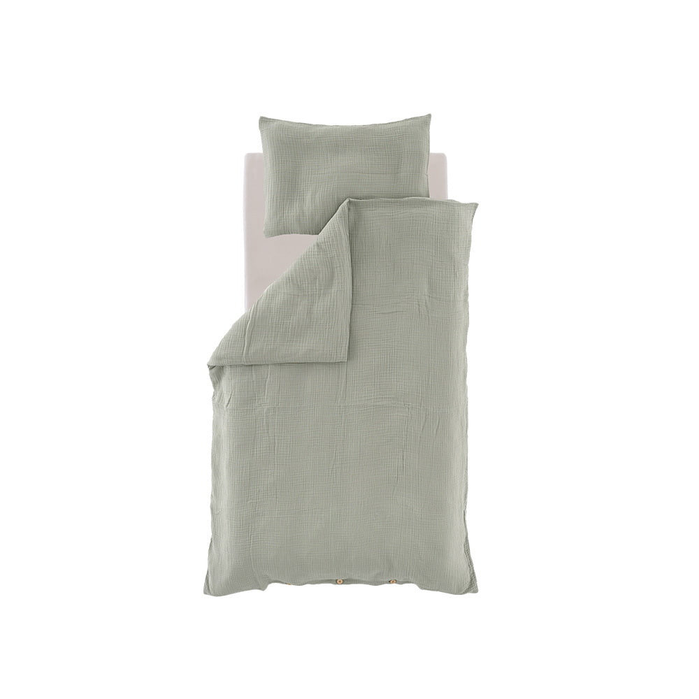Träumeland bed linen muslin green General view
