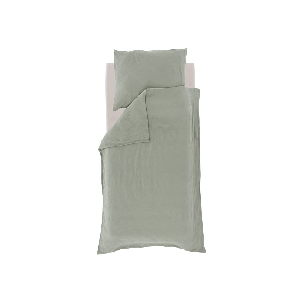 Träumeland bed linen muslin green youth size Overall view