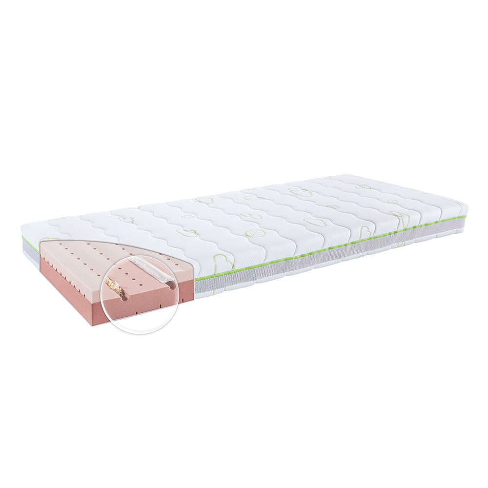 Kinder- und Jugendmatratze Zirbenduft mit Zirbenspänen und hochwertigem emc®  verde-Schaum