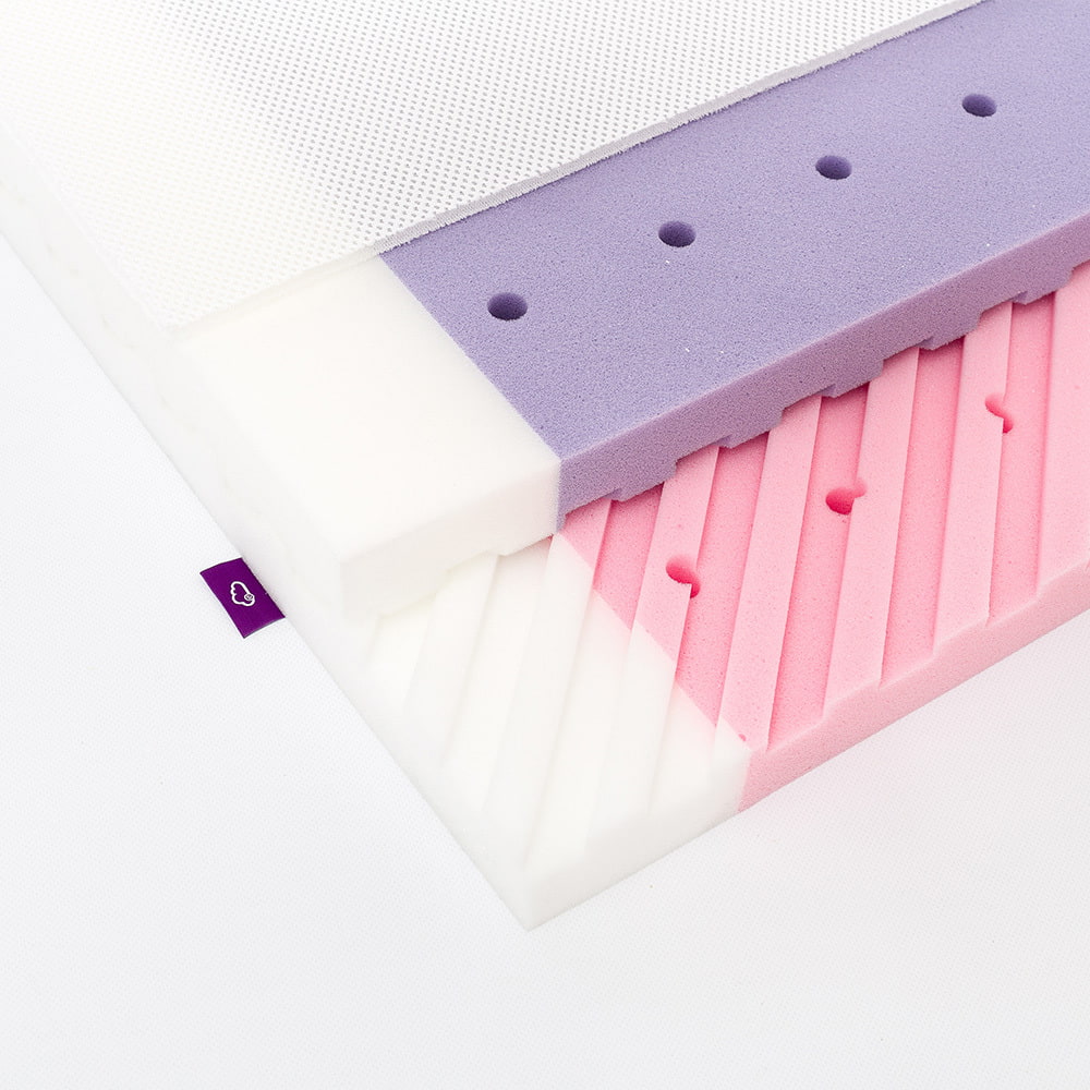 Babymatratze Premium Veilchenlila Detail