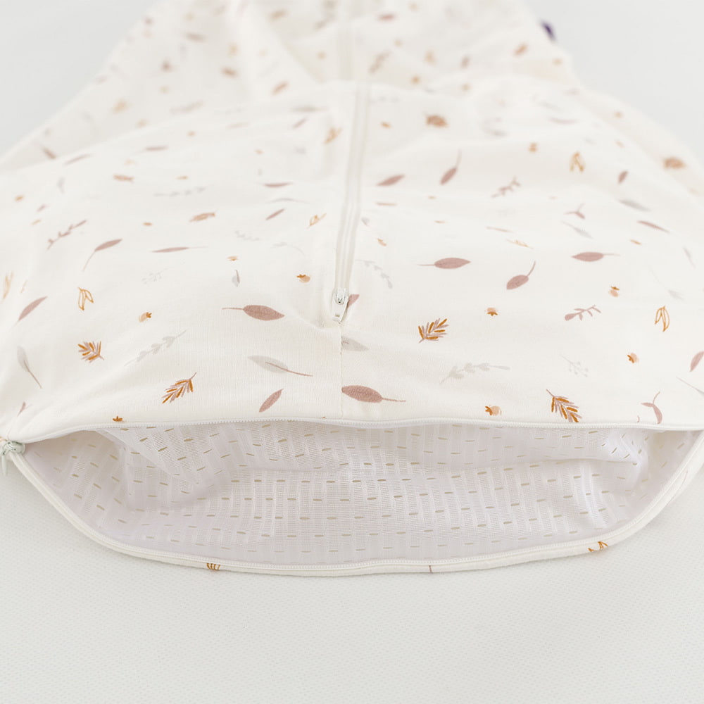 Summer sleeping bag Nature Love rose in cotton detail ventilation slit
