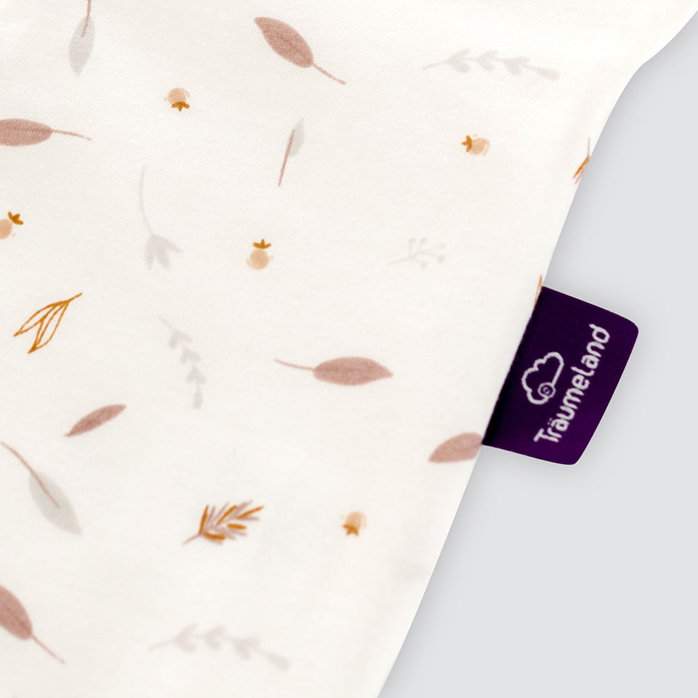 Summer Sleeping Bag Nature Love pink in cotton detail label