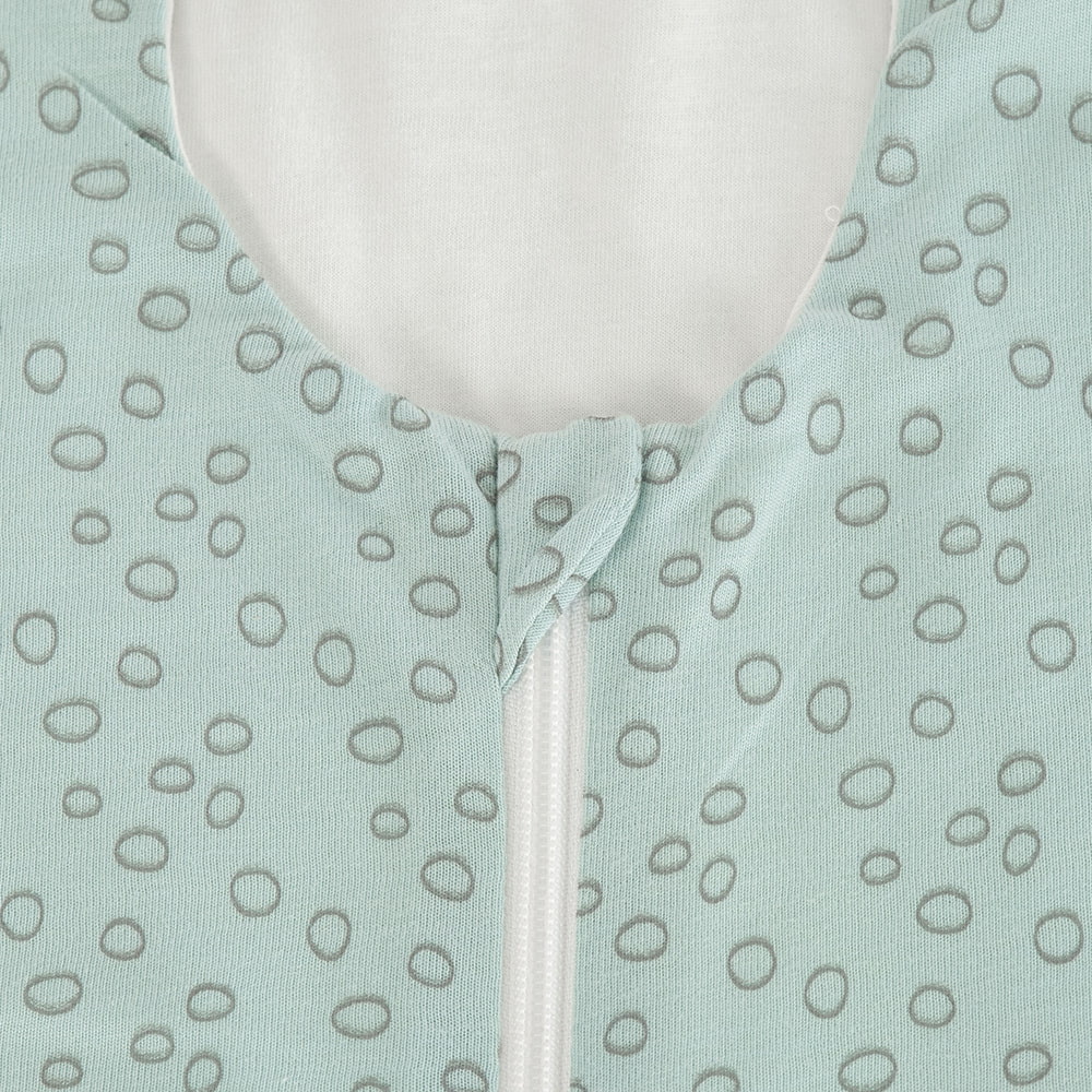 Summer sleeping bag circles mint in TENCEL™ detail chin protection