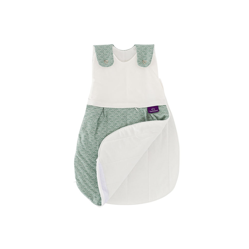 LIEBMICH sleeping bag in fish design mint all-round zipper open