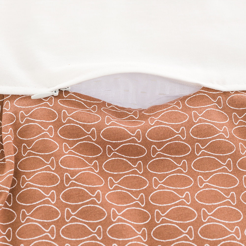 Sleeping Bag LIEBMICH Fish brown detail front ventilation slit
