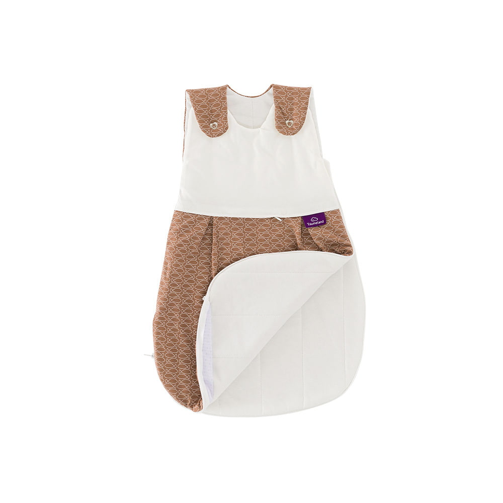 LIEBMICH sleeping bag in fish design brown all-round zipper open