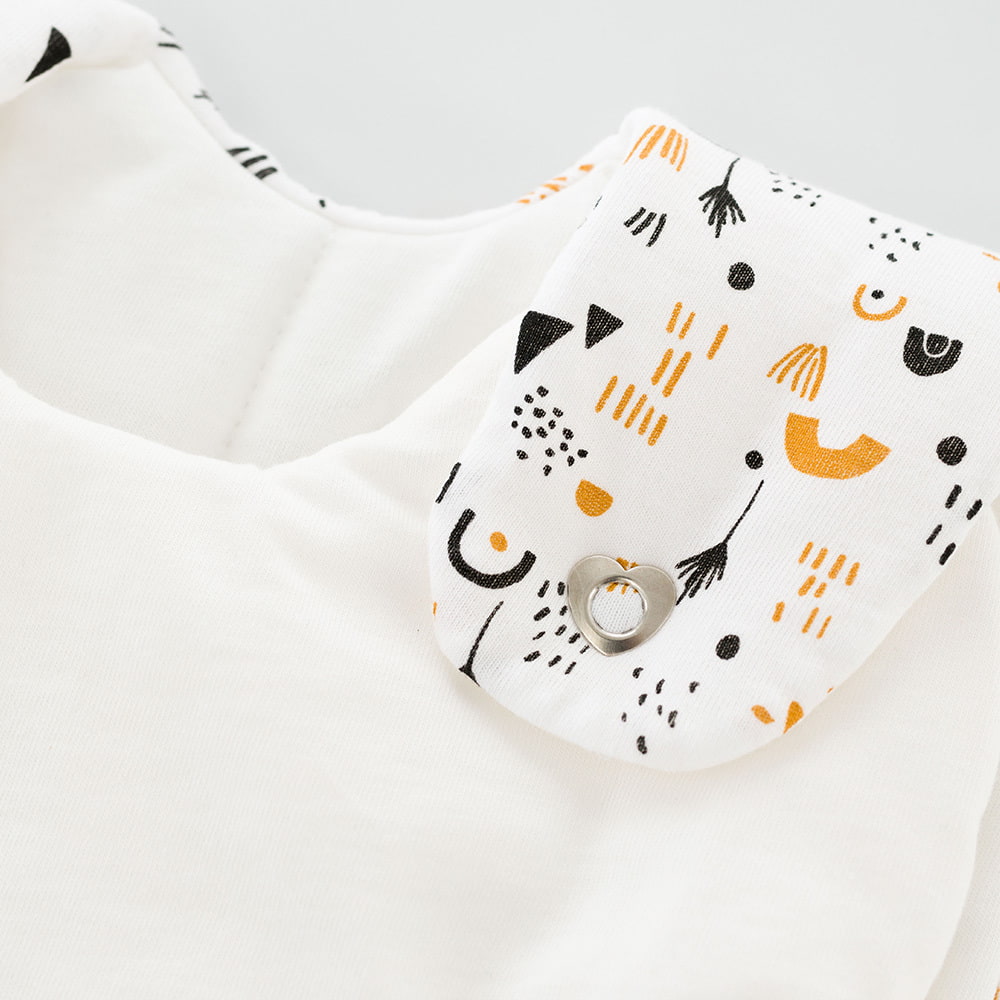 Sleeping Bag LIEBMICH Golden Rain detail heart press studs