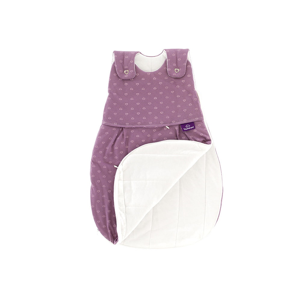 LIEBMICH sleeping bag in Heartsome design all-round zipper open