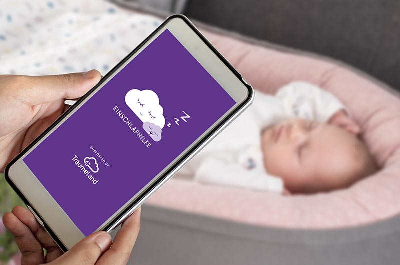 Baby im Nest HOME mit Träumeland Schlaf-App Baby im Nest HOME mit Träumeland Schlaf-App
