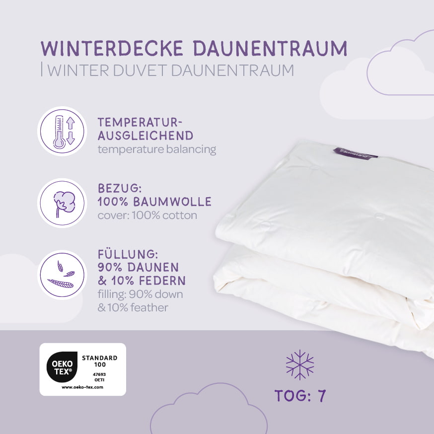 Babydecke Daunentraum – Wärmende Daunendecke für Babys