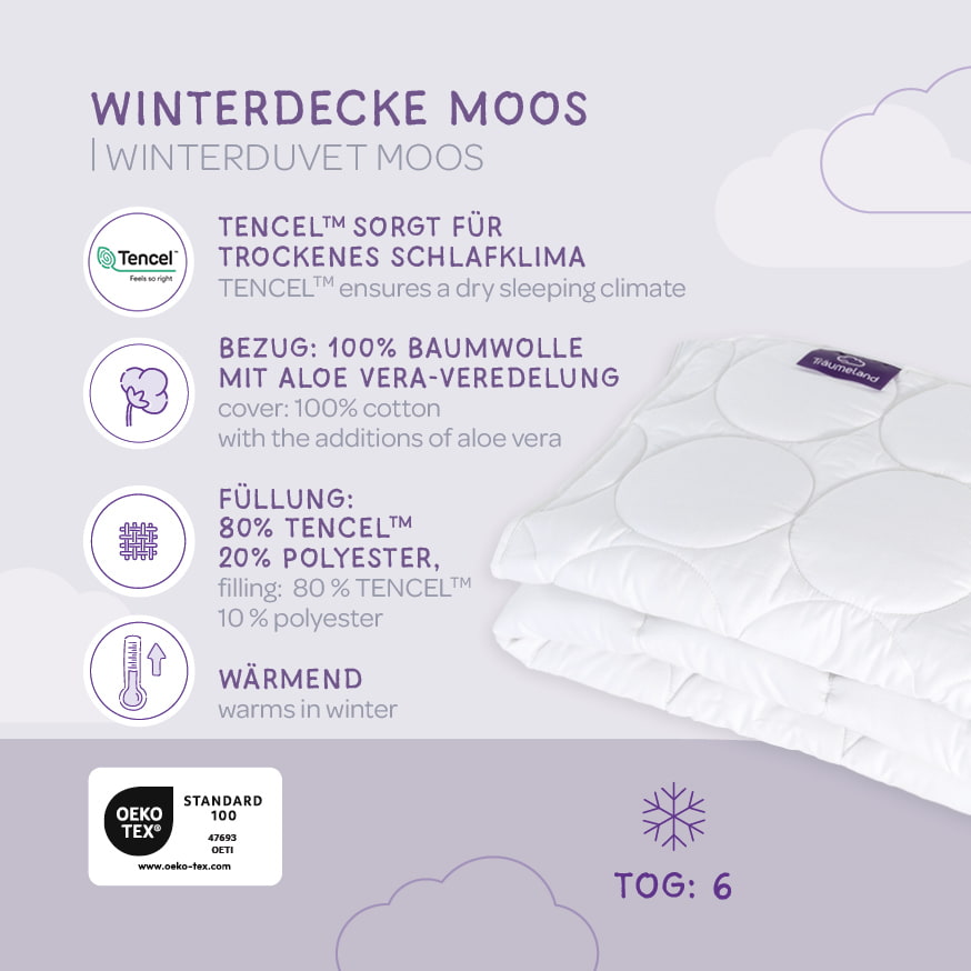 Babydecke Moos – wärmende Decke für Babys