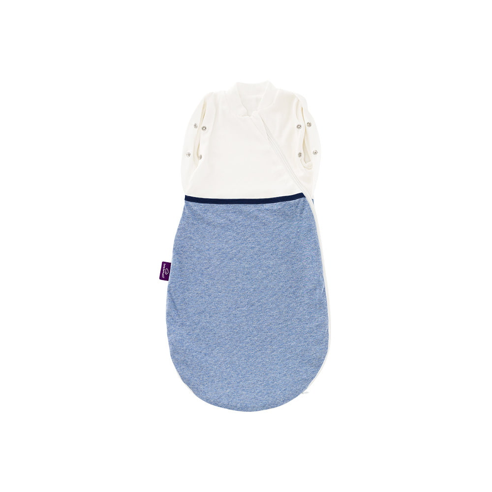 Swaddle sleeping bag mottled blue open arms