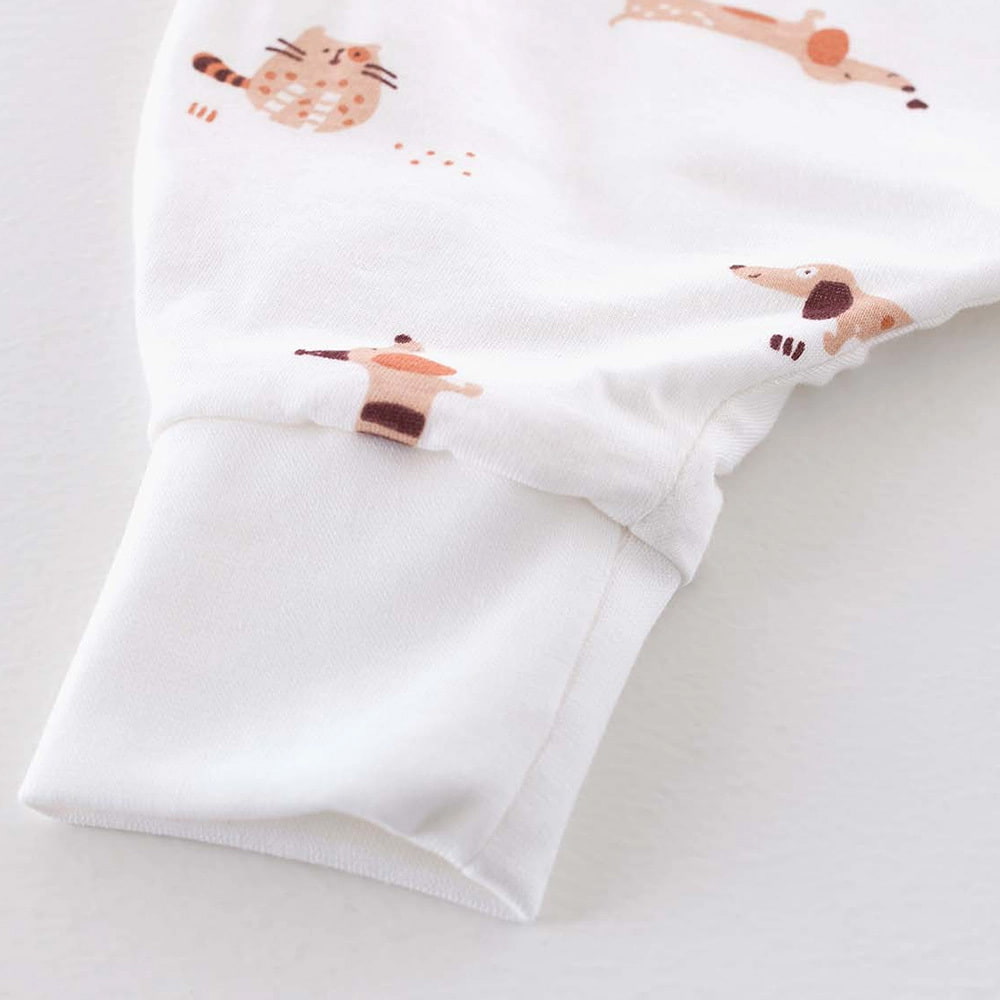 Sleep overall light TO GO cats&dogs detail cuffs