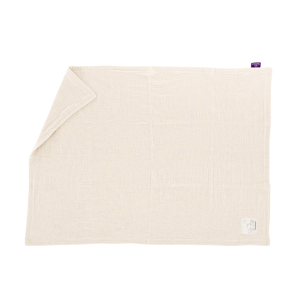 Babydecke Musselin beige