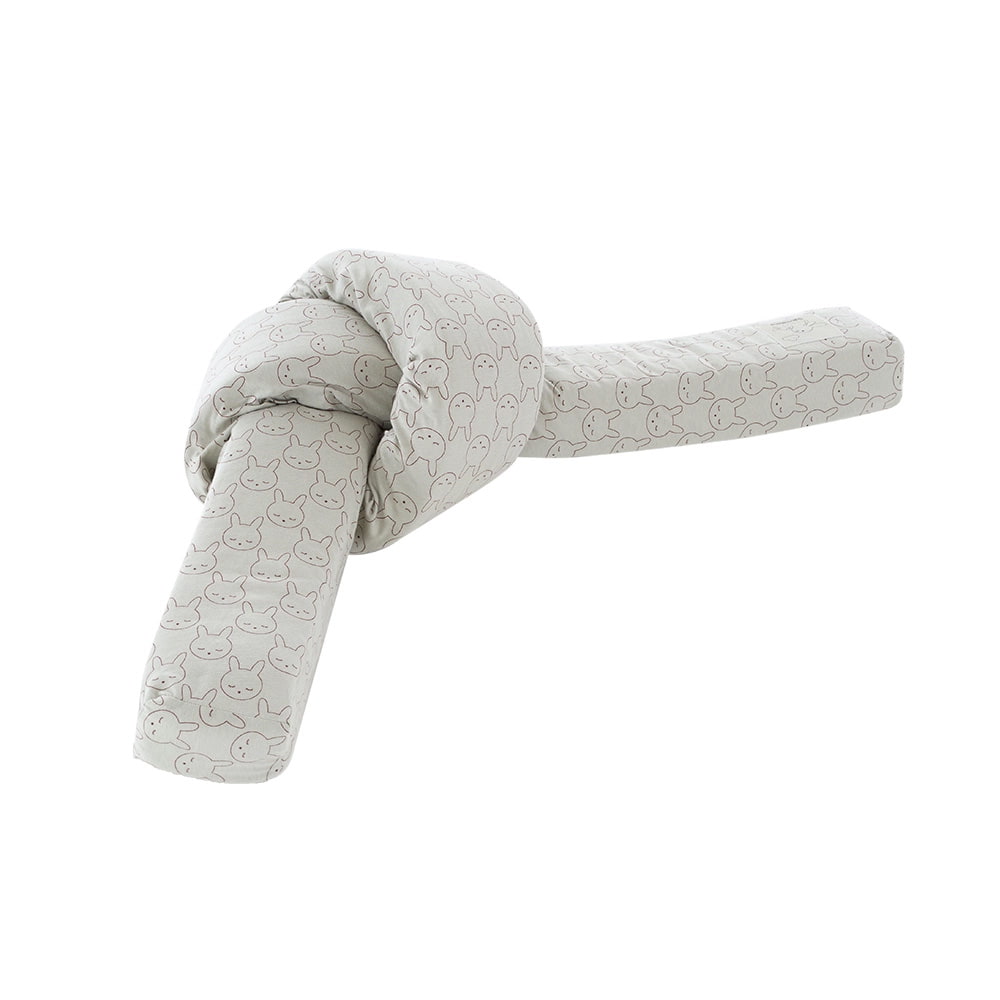 Snake Bed Bumper Cuddly Bunny green knot