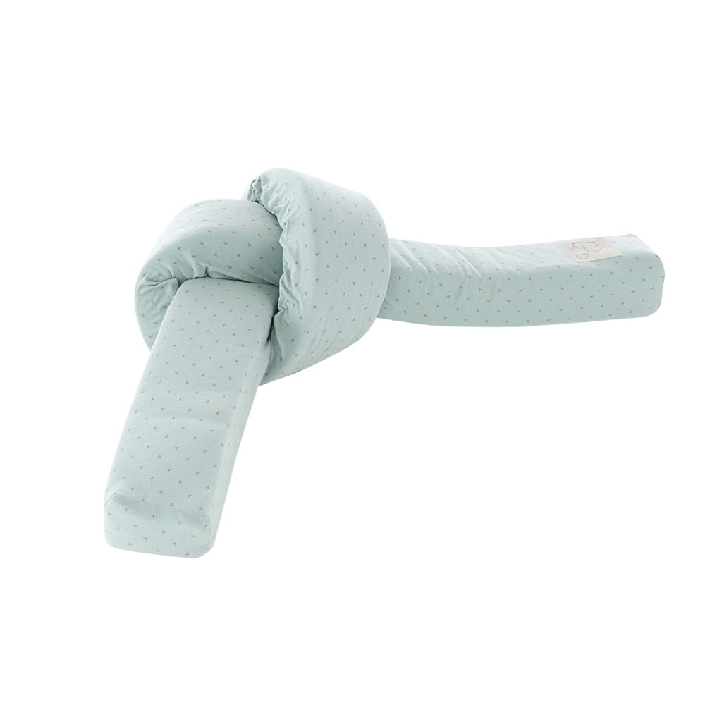 Bettschlange Twister blau Knoten