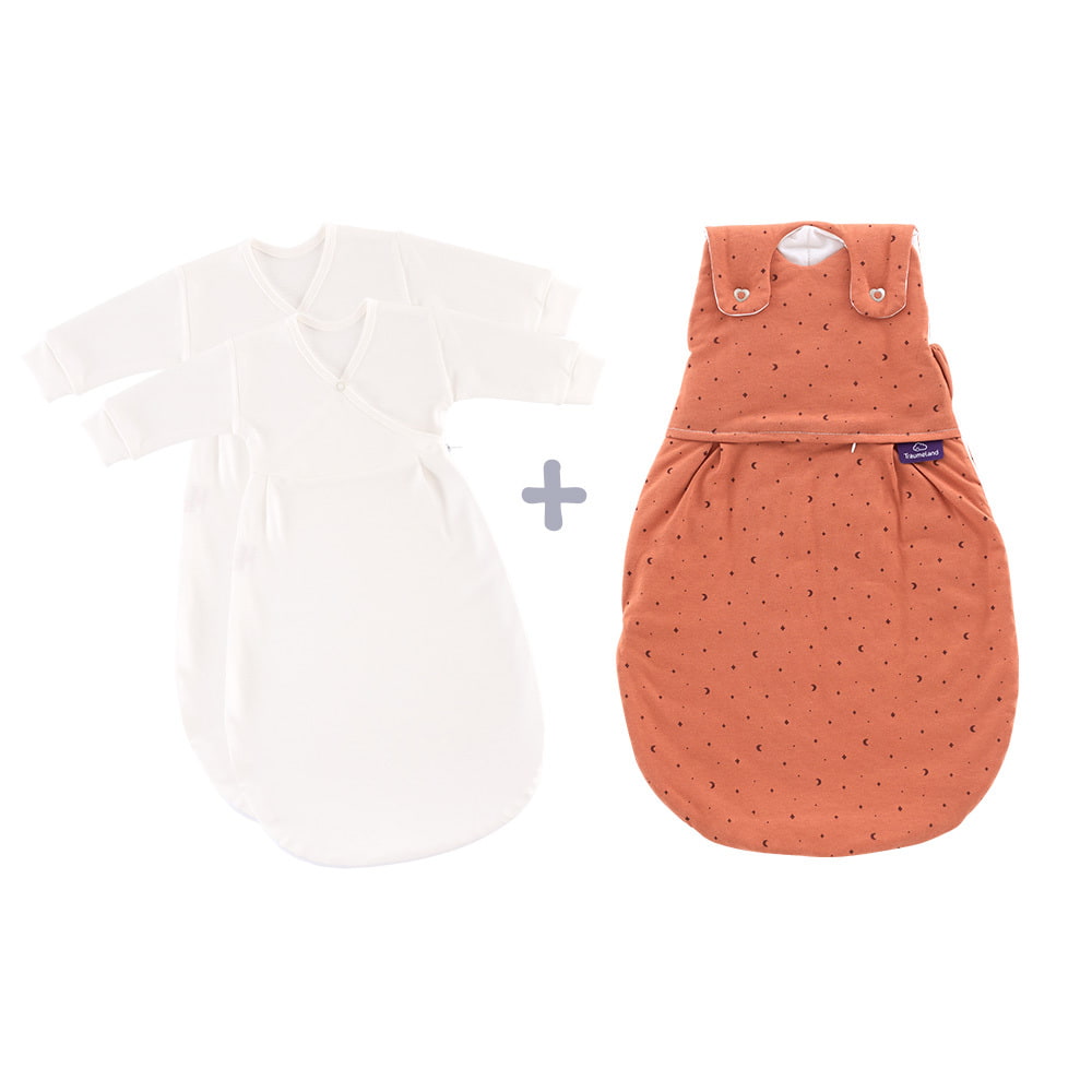 Sleeping bag set Moon rust with 2 inner sleeping bags