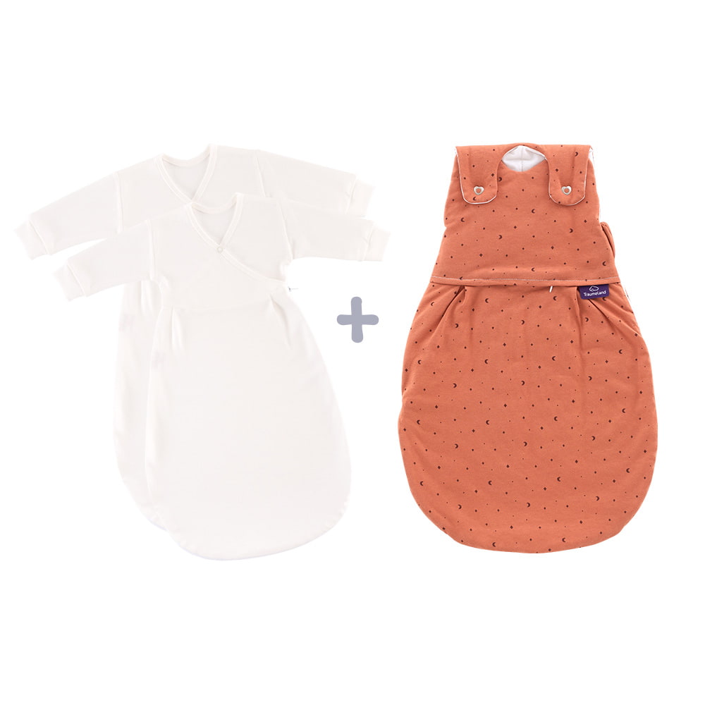 Sleeping bag set Moon rust with 2 inner sleeping bags