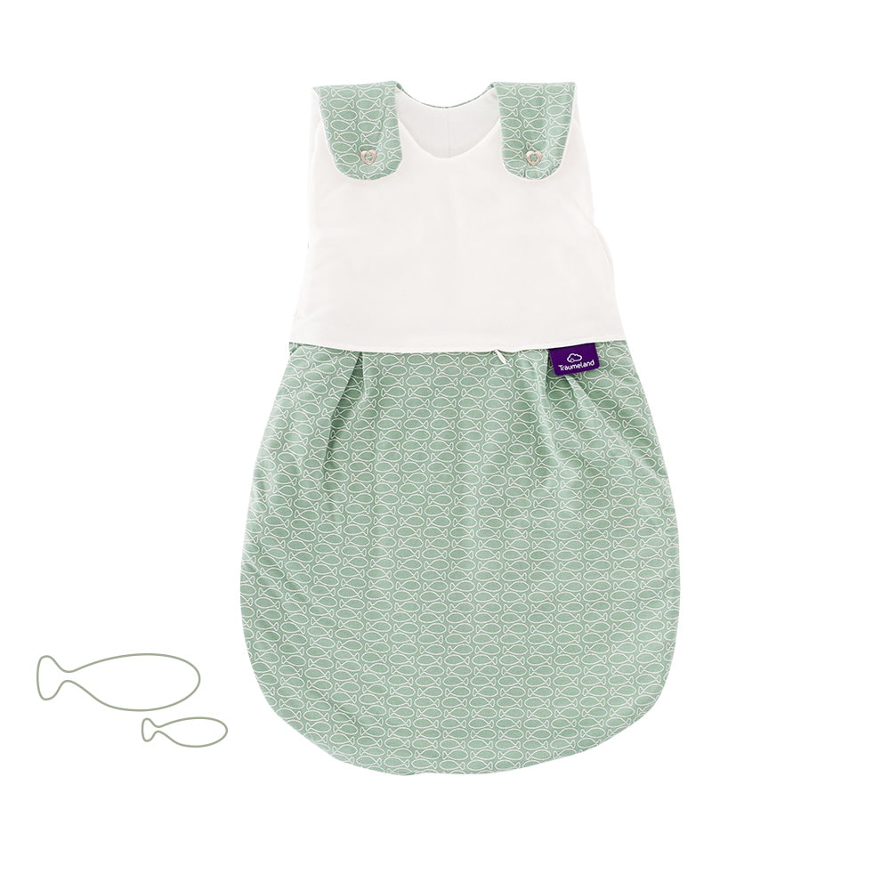 LIEBMICH sleeping bag in the design Fish mint