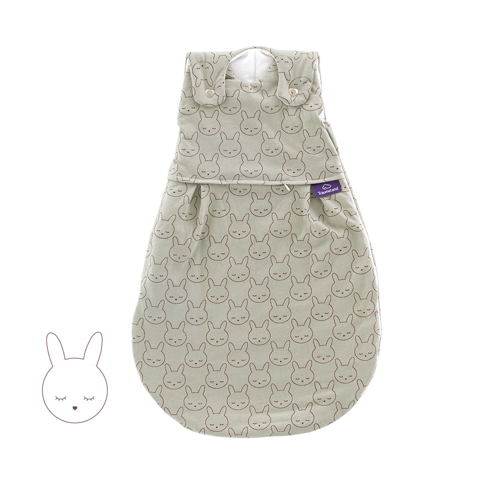 Sleeping Bag cuddly bunny green