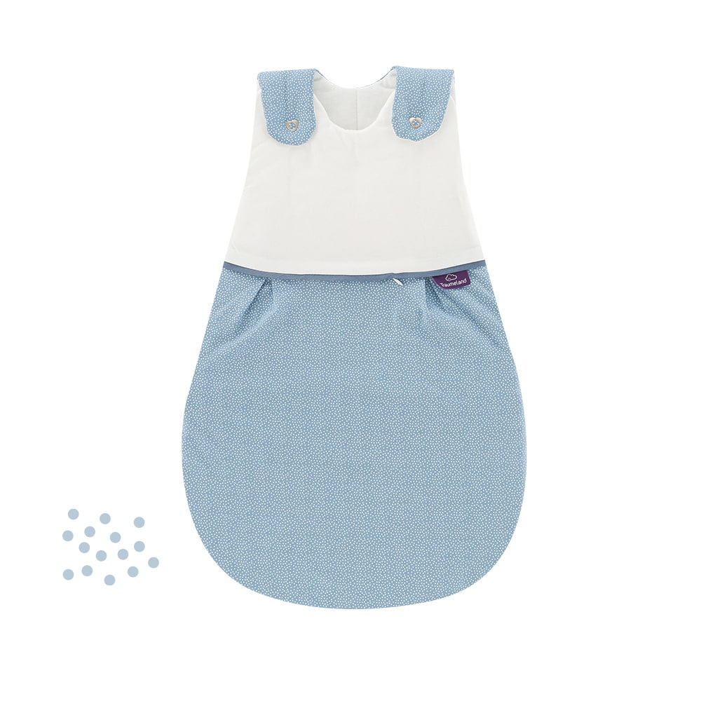 LIEBMICH sleeping bag in the design dots blue