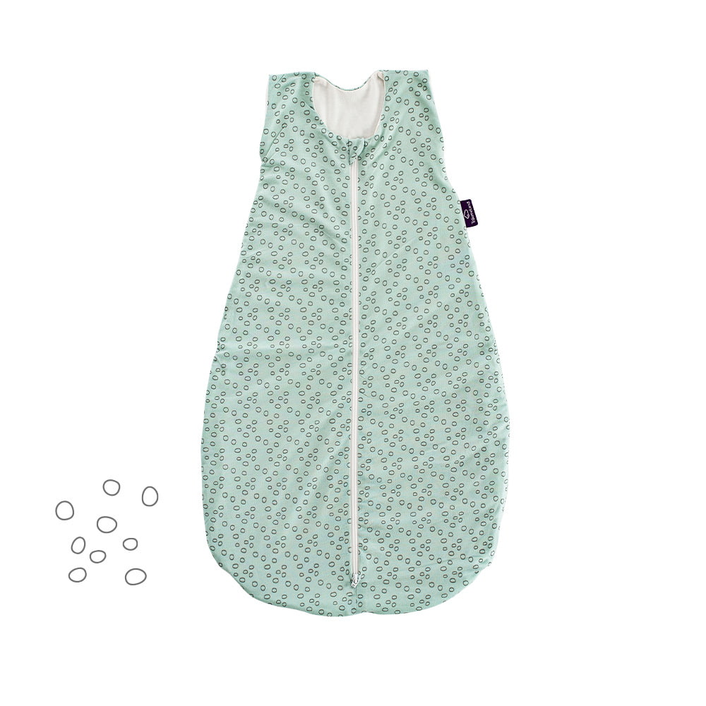 Summer sleeping bag circles mint in TENCEL™ 