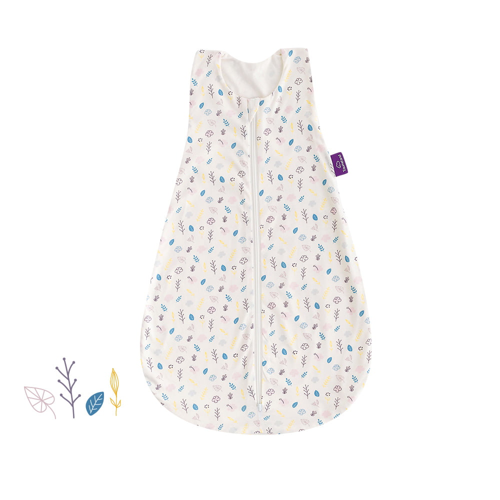 Sommerschlafsack Blumig aus Baumwolle
