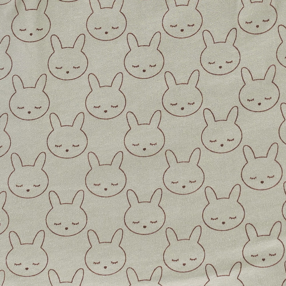 Träumeland bedding Cuddly Bunny green detail