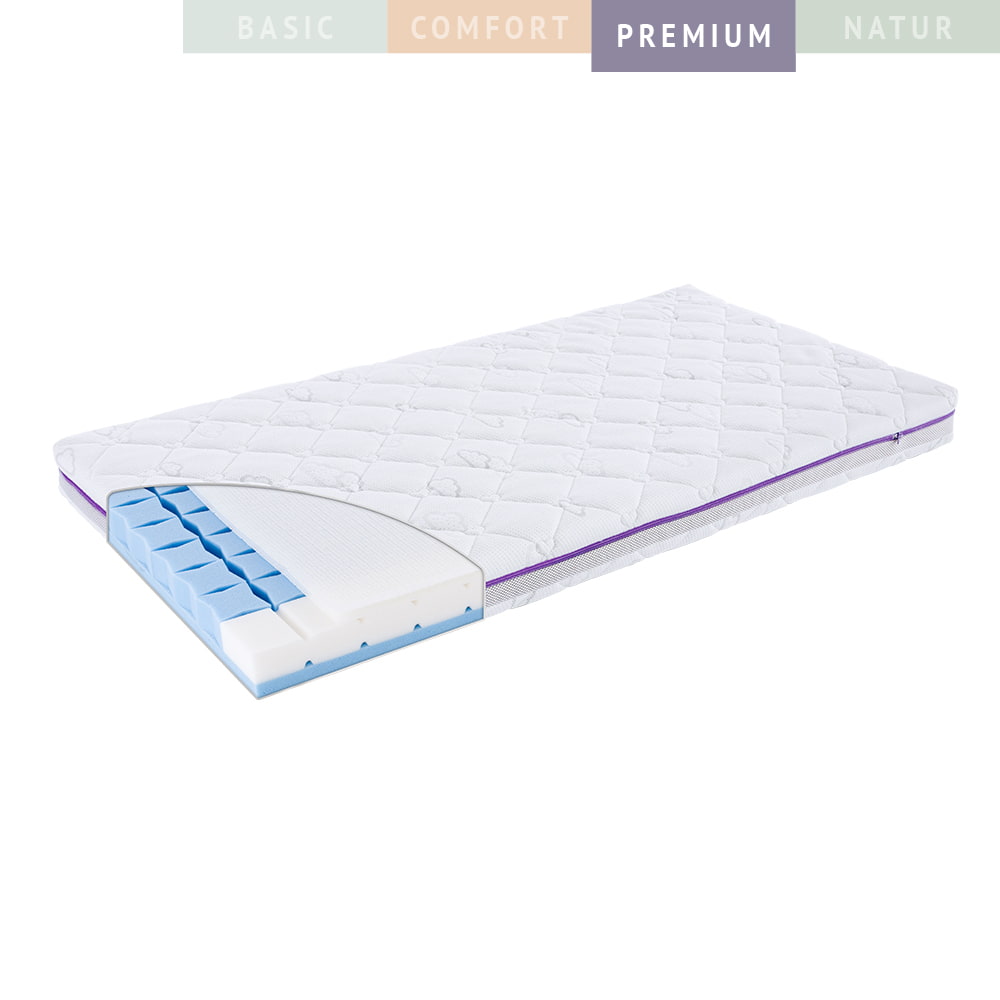 Babymatratze Premium Sternenweiss