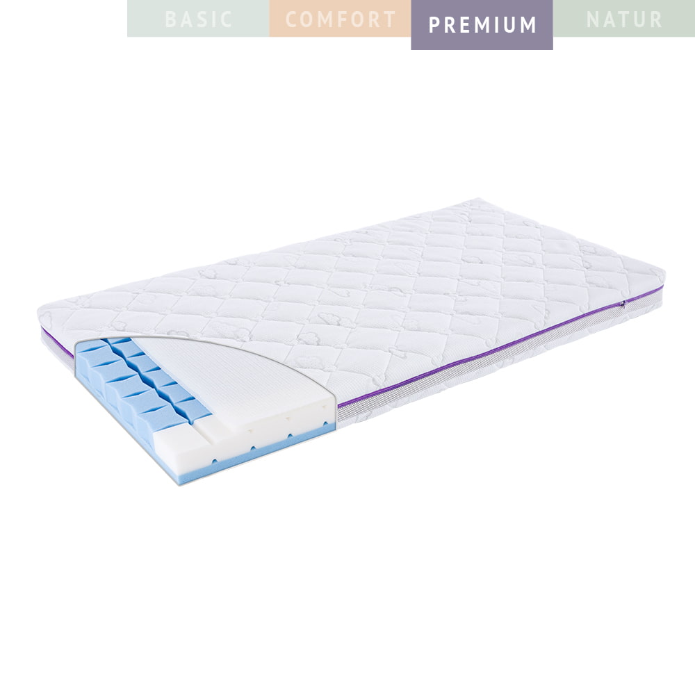 Babymatratze Premium Sternenweiss