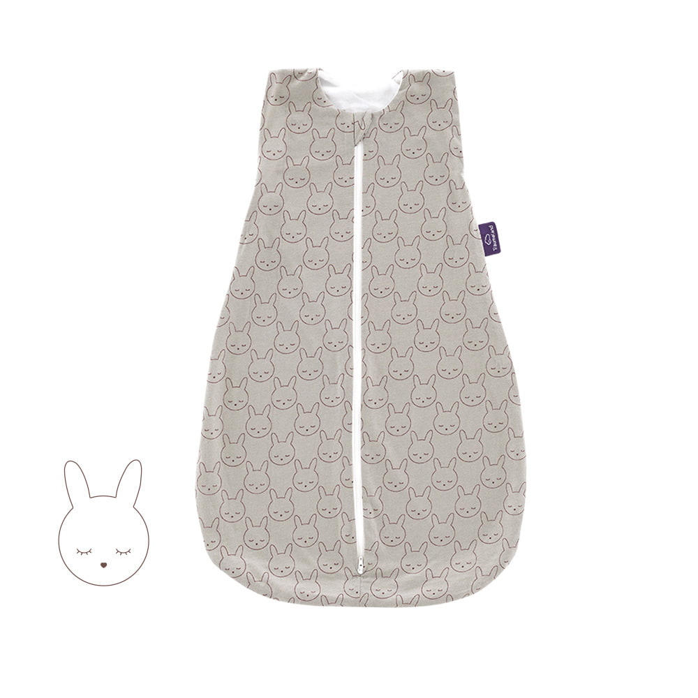 Summer Sleeping Bag Cuddly Bunny green in cotton
