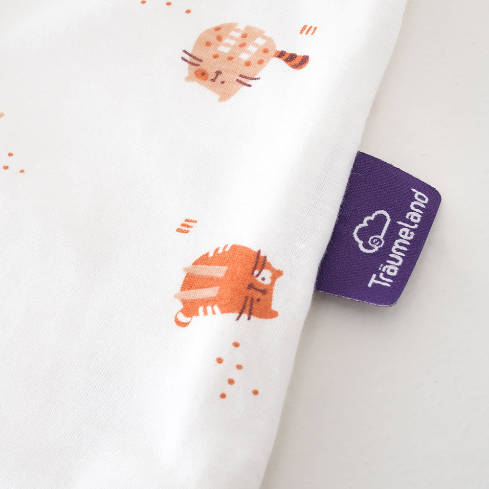 Summer Sleeping Bag cats&dogs in cotton detail label