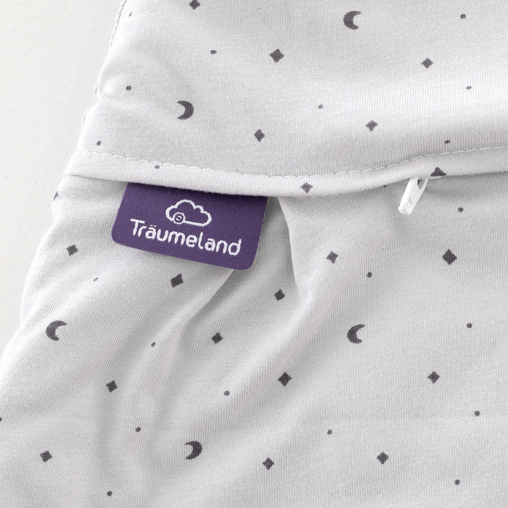 Sleeping Bag Moon grey detail label