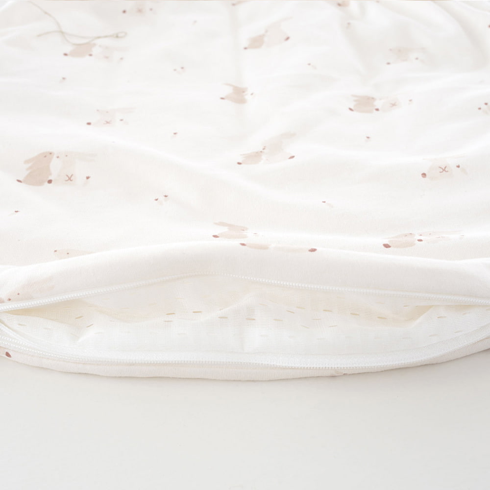 Schlafsack Hophop Bunny beige Detail Belüftungsschlitz unten