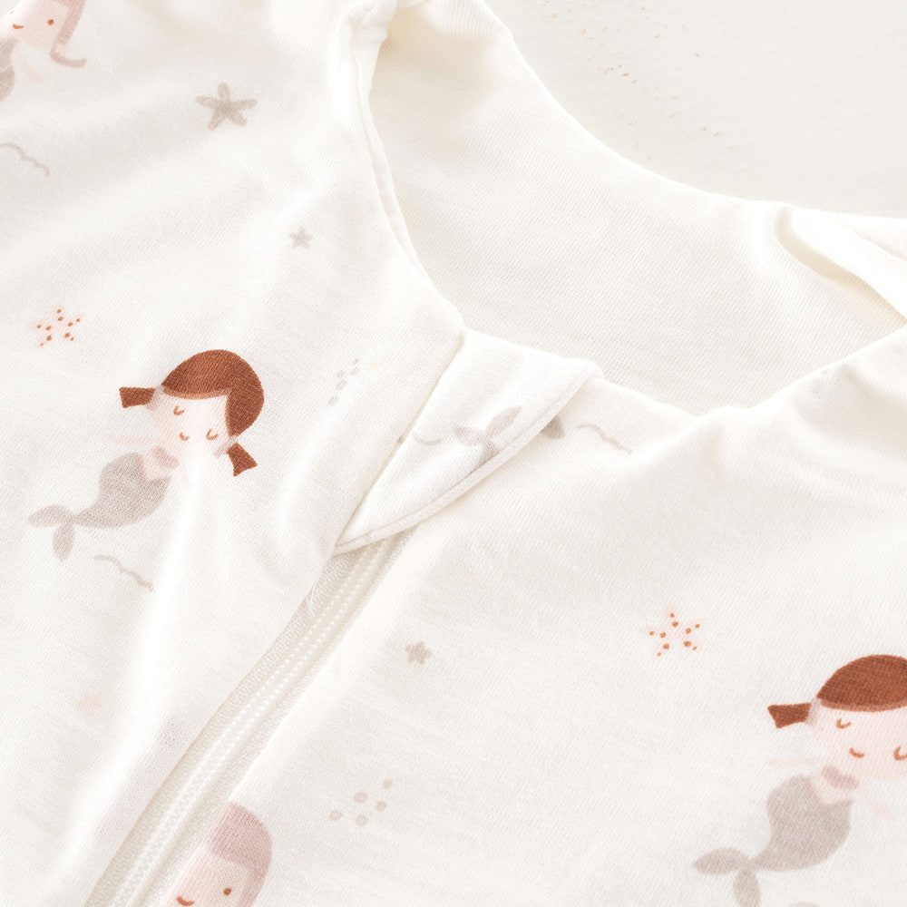Summer sleeping bag MErmaid in cotton detail chin protection