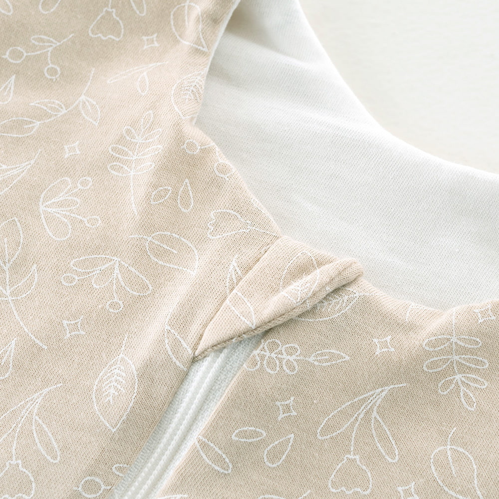 Summer sleeping bag Garden in cotton detail chin protection