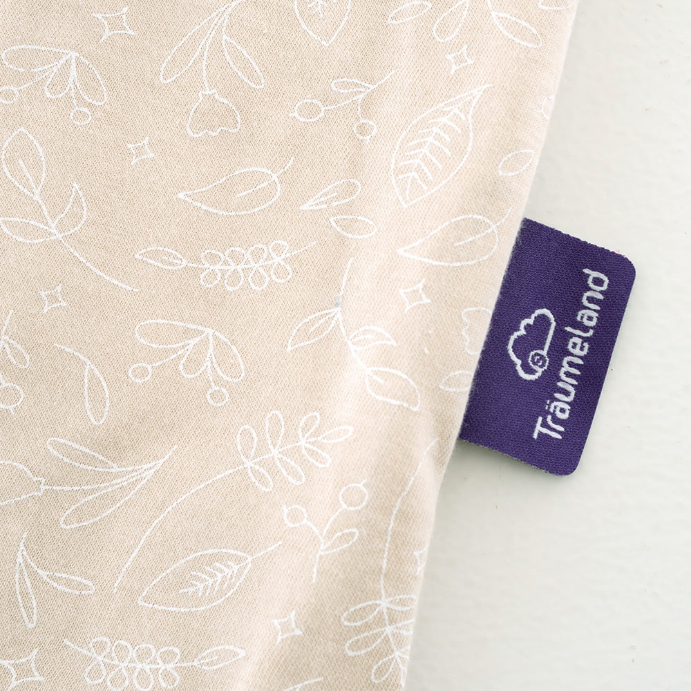 Summer Sleeping Bag Garden in cotton detail label