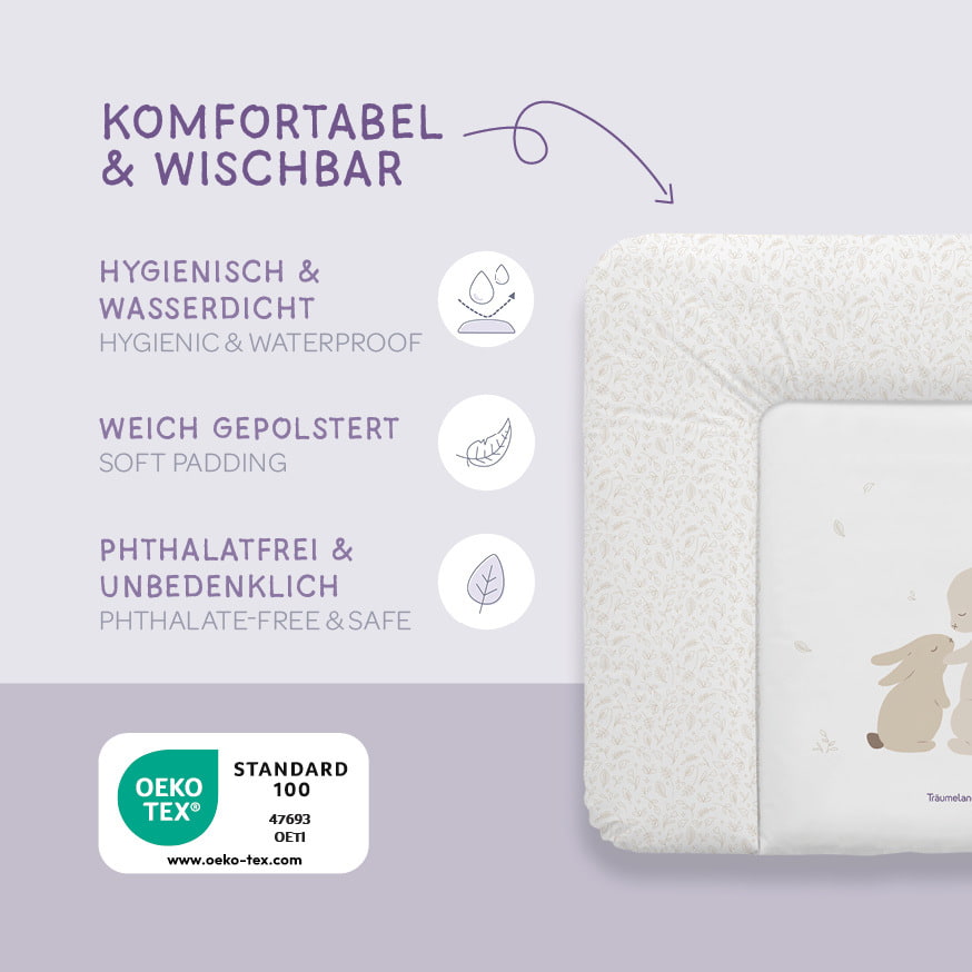 Changing mat Hophop Bunny beige