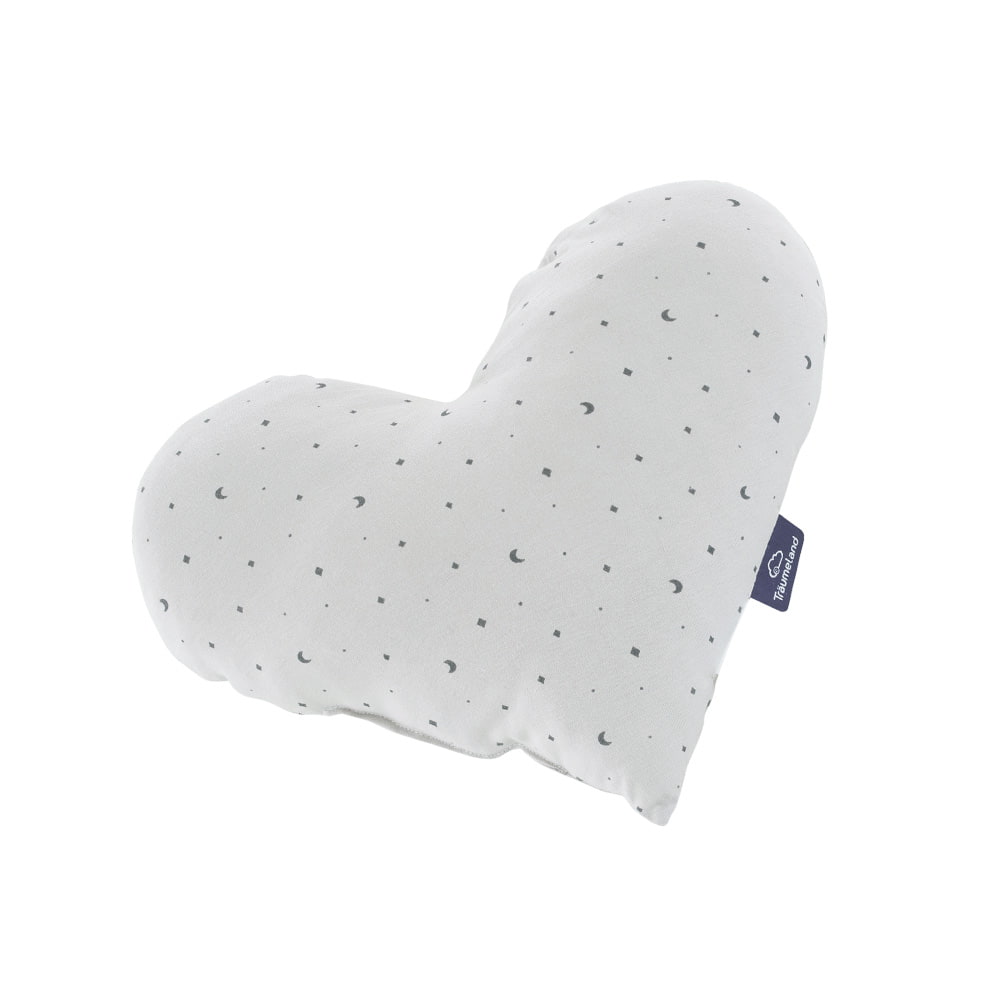 Cojín decorativo Corazón Luna gris