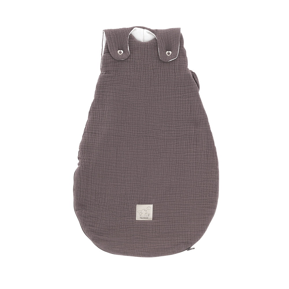 All Year Muslin Sleeping Bag cocoa plum - Full view