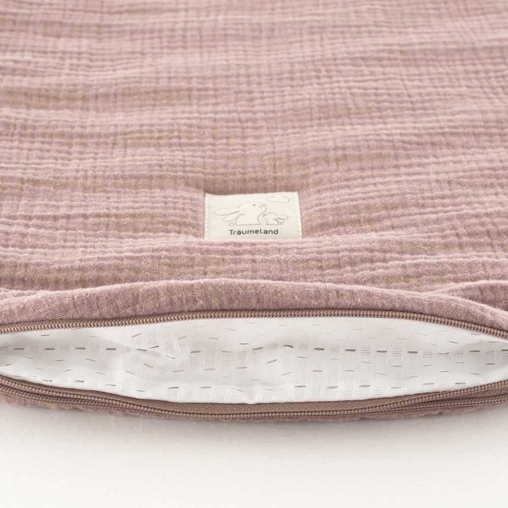 All-year sleeping bag chestnut ventilation slit at the bottom