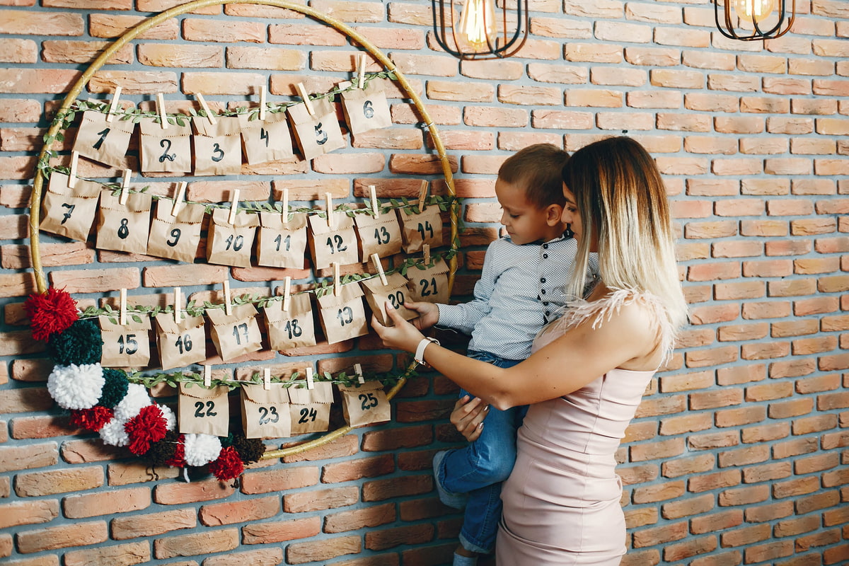Mutter uns Sohn bei Adventkalender Mutter uns Sohn bei Adventkalender